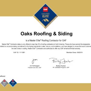 GAF Certificate